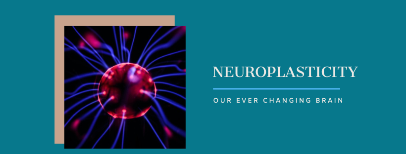 Featured image of a plasma ball with the textNeuroplasticity our ever changing brain